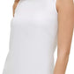 Tommy Hilfiger Women's Ruffle-Neck Sleeveless Top White Size Small