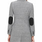 Tommy Hilfiger Women's Plaid Blazer Wear To Work Jacket Gray Size 2