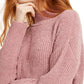 Hippie Rose Juniors' Mock-Neck Chenille Sweater Purple Size X-Small