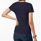 Tommy Hilfiger Women's Cotton Scoop Neck T-Shirt Navy Size Medium