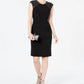 Jessica Howard Women's Embellished Sheath Dress Black Size 16