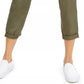 Indigo Rein Juniors' High-Rise Paperbag Pants Green Size Medium