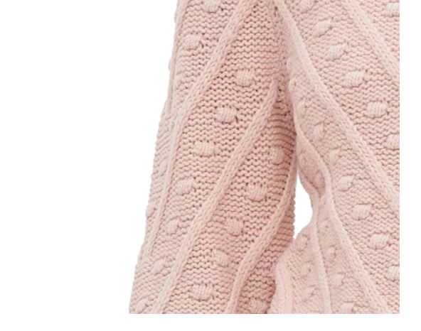 Calvin Klein Women's Popcorn Knit Mock Neck Sweater Pink Size X-Large