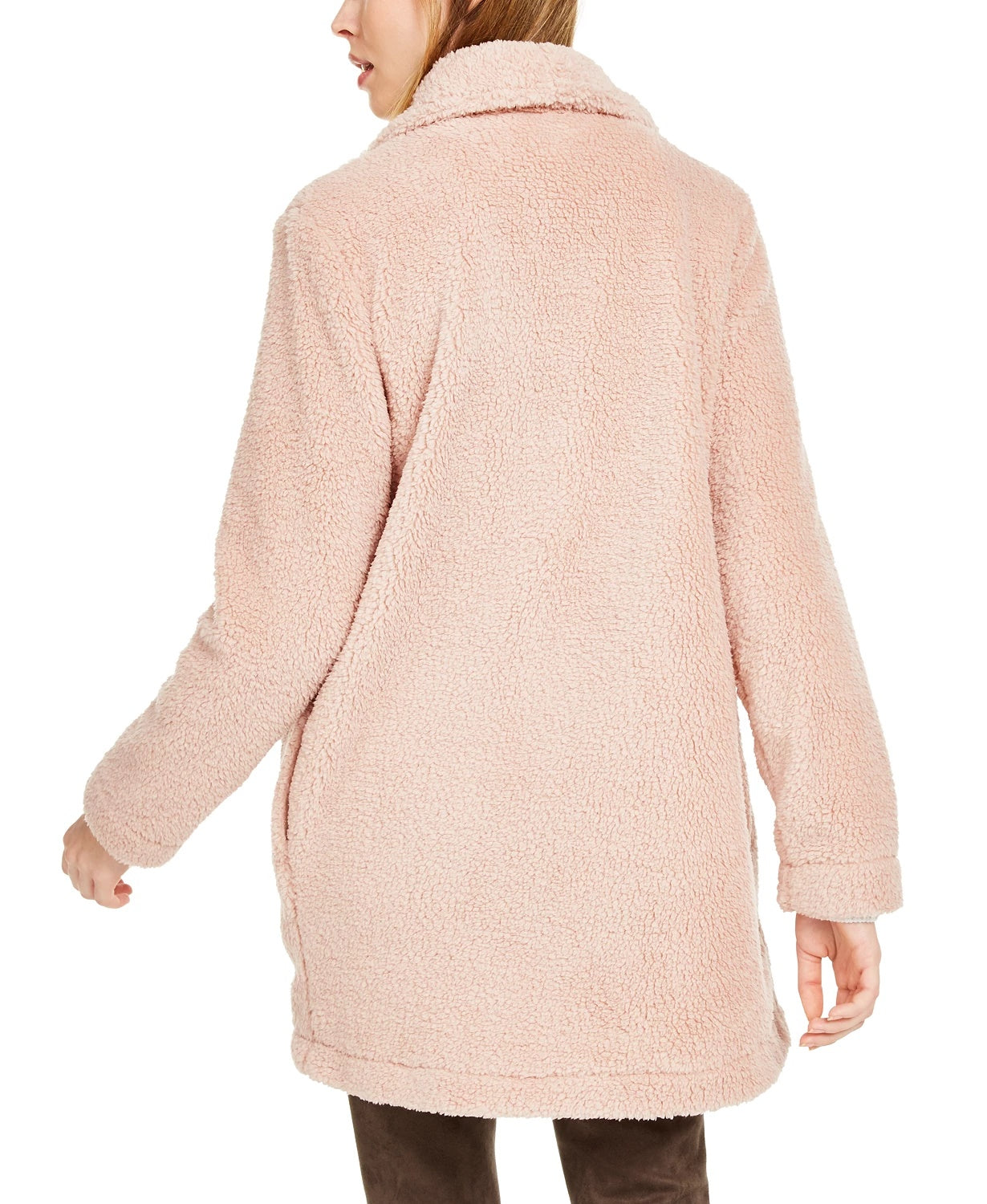 Calvin Klein Women's Fleece Flyaway Jacket Pink Size X-Large