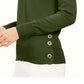 Michael Kors Women's Long Sleeve Crew Neck Top All Green Size Large
