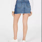 Tinseltown Junior's Ripped Denim Mini Skirt Blue Size 3