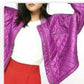 Free People Women's Mixed Signals Jacket Size Purple Size Medium