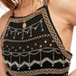 Free People Women's Camille Embroidered Camisole Black Size Large