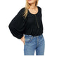 Free People Women's Devin Top Black Size X-Small