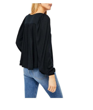Free People Women's Devin Top Black Size X-Small