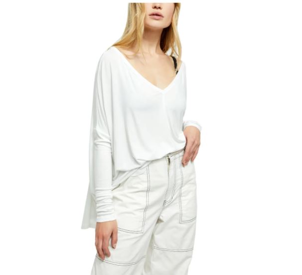 Free People Women's Moonshine Tunic White Size X-Small