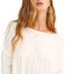 Free People Women's Forever Your Girl Drape Tee White Size Small