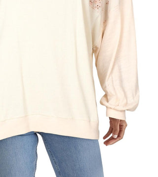 Free People Women's Feelin' It Patch Shirt Coral Orange Size Small