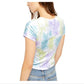 Free People Women's Bright Eyes Tie Dye Tee Blue Size X-Small