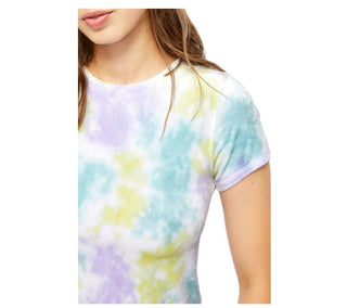 Free People Women's Bright Eyes Tie Dye Tee Blue Size X-Small