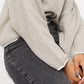 Free People Women's Bardot Sweater Grey Size Large