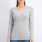 DKNY Women's Metallic-Threaded Embellished Sweater Silver Size X-Large