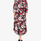 NY Collection Women's Printed HighLow Dress Black Size Petite Small