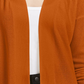 Pink Rose Juniors' Open Cardigan Sweater Dark Brown Size Small