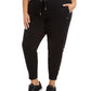 Calvin Klein Women's Heather Pants Black Size 3X