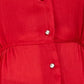 NY Collection Women's Tie-Side Peplum Blouse Mediun Red Size Petite