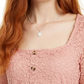 Ultra Flirt Junior's Lace Top Peach Size Medium