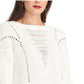 Rachel Roy Women's Textured Sweater White Size Medium