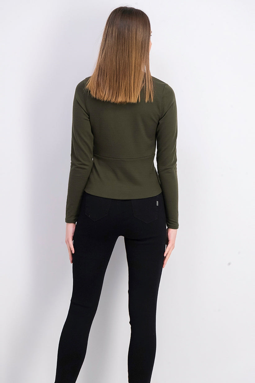 Rachel Roy Women's Val Knot-Front Top Med Green Size Extra Large