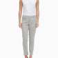 Calvin Klein Women's Slim-Leg Ankle Windowpane Pants Silver Size 12