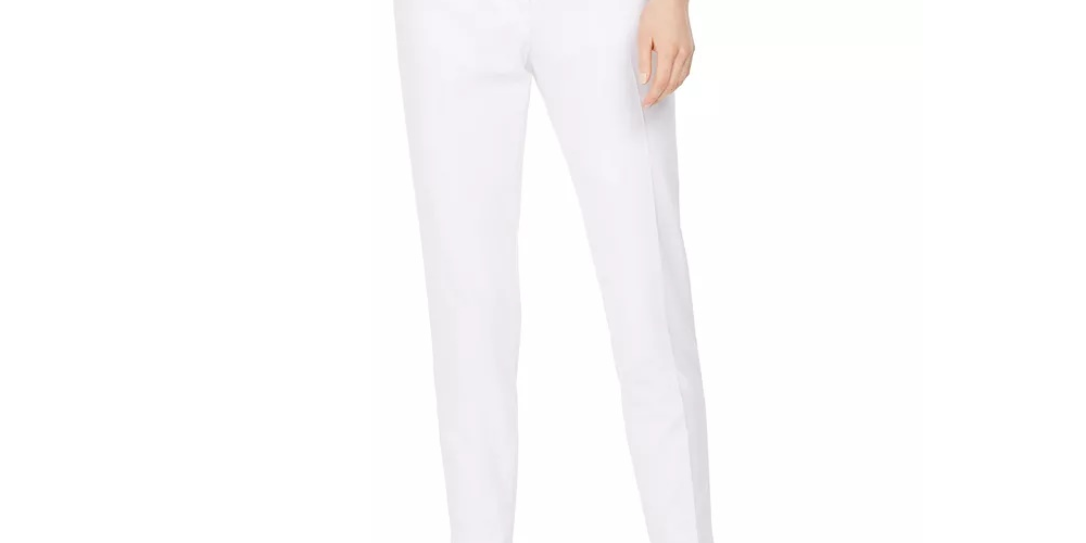 Calvin Klein Women's Slim-Leg Ankle Dress Pants White Size 12