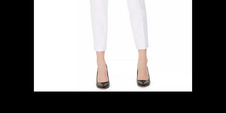 Calvin Klein Women's Slim-Leg Ankle Dress Pants White Size 12