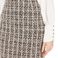 Calvin Klein Women's Sequined Tweed Skirt Dark Beige Size 6