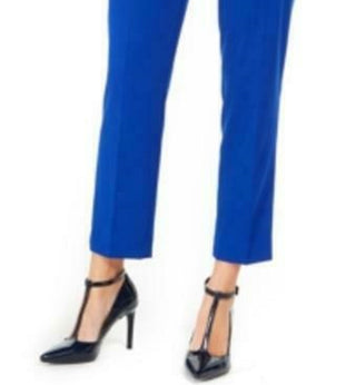 Calvin Klein Women's Straight-Leg Dress Pants Blue Size 8