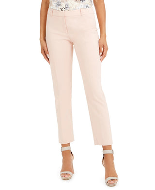Calvin Klein Women's Petite Straight-Leg Dress Pants Pink Size 14 P