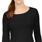 32 Degrees Women's Cozy Heat Underwear Top Black Size Small