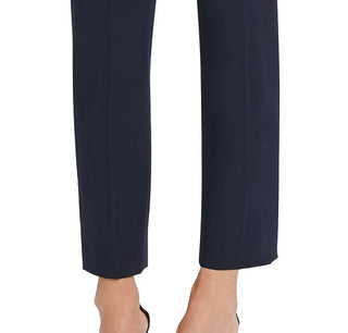 DKNY Women's Button-Trim Dress Pants Blue Size 12