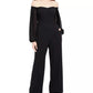Vince Camuto Women's Off-The-Shoulder Jumpsuit Black Size 14