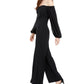 Vince Camuto Women's Off-The-Shoulder Jumpsuit Black Size 14