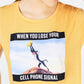 Disney Juniors' Lion King Cell Signal T-Shirt Med Yellow Size Large