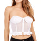 GUESS Women's Strapless Mesh Corset Top White Size Medium