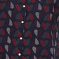 Tommy Hilfiger Women's Plus Size Polka Dot Heart Print Cotton Shirt Blue Size 3X