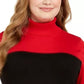 Calvin Klein Women's Colorblocked Turtleneck Sweater Red Size 1X