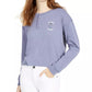 Disney Junior's Stitch Henley T-Shirt Navy Size Large