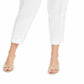 Calvin Klein Women's Plus Size Linen Slim-Ankle Pants White Size 20W