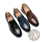 Tassel Loafers Polished Leather Slip on Shoes