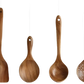 Teak Wood Cooking Utensil Set 4 Piece Kitchen Tools