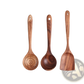 Teak Wood Kitchen Utensil Set Cooking Spoons 7pcs