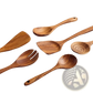 Teak Wooden Cooking Spoon Set 6 Piece Utensils