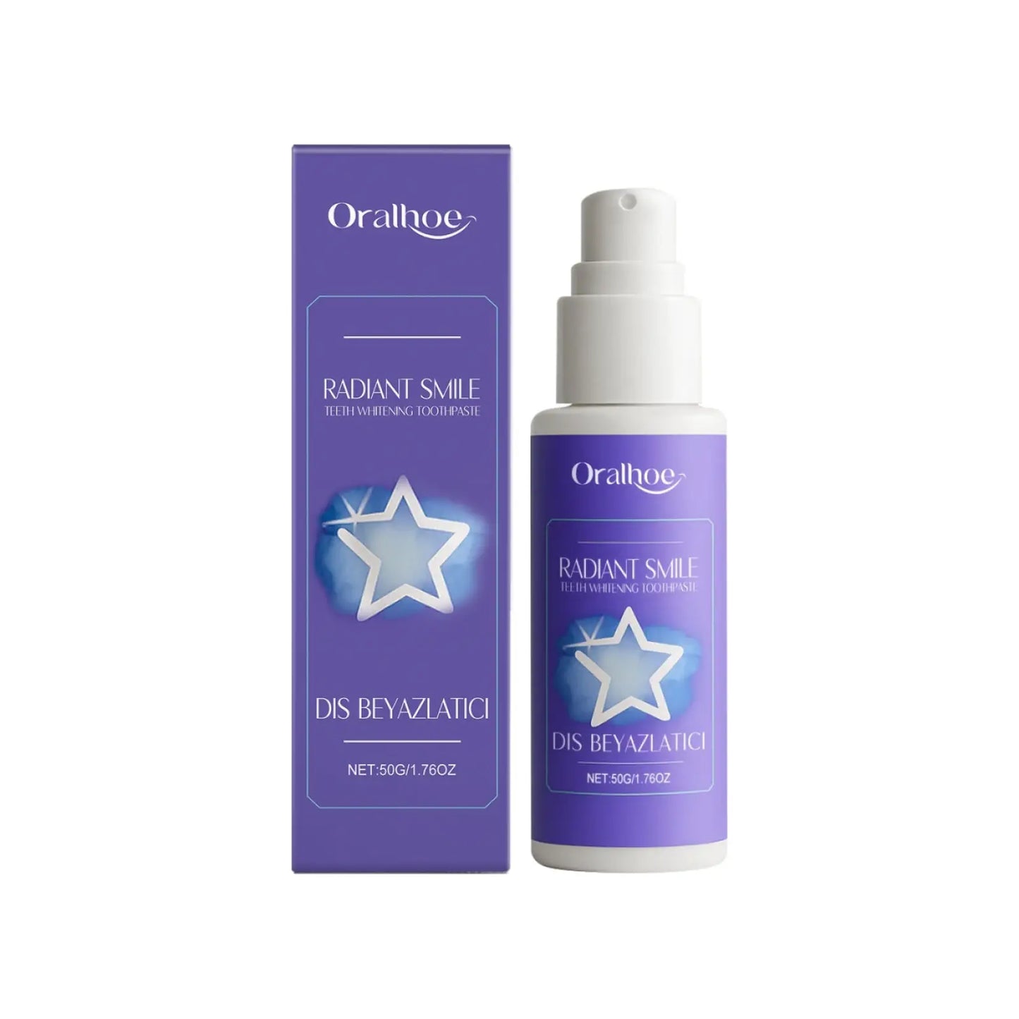Teeth Whitening Toothpaste Purple Radiant Smile Spray