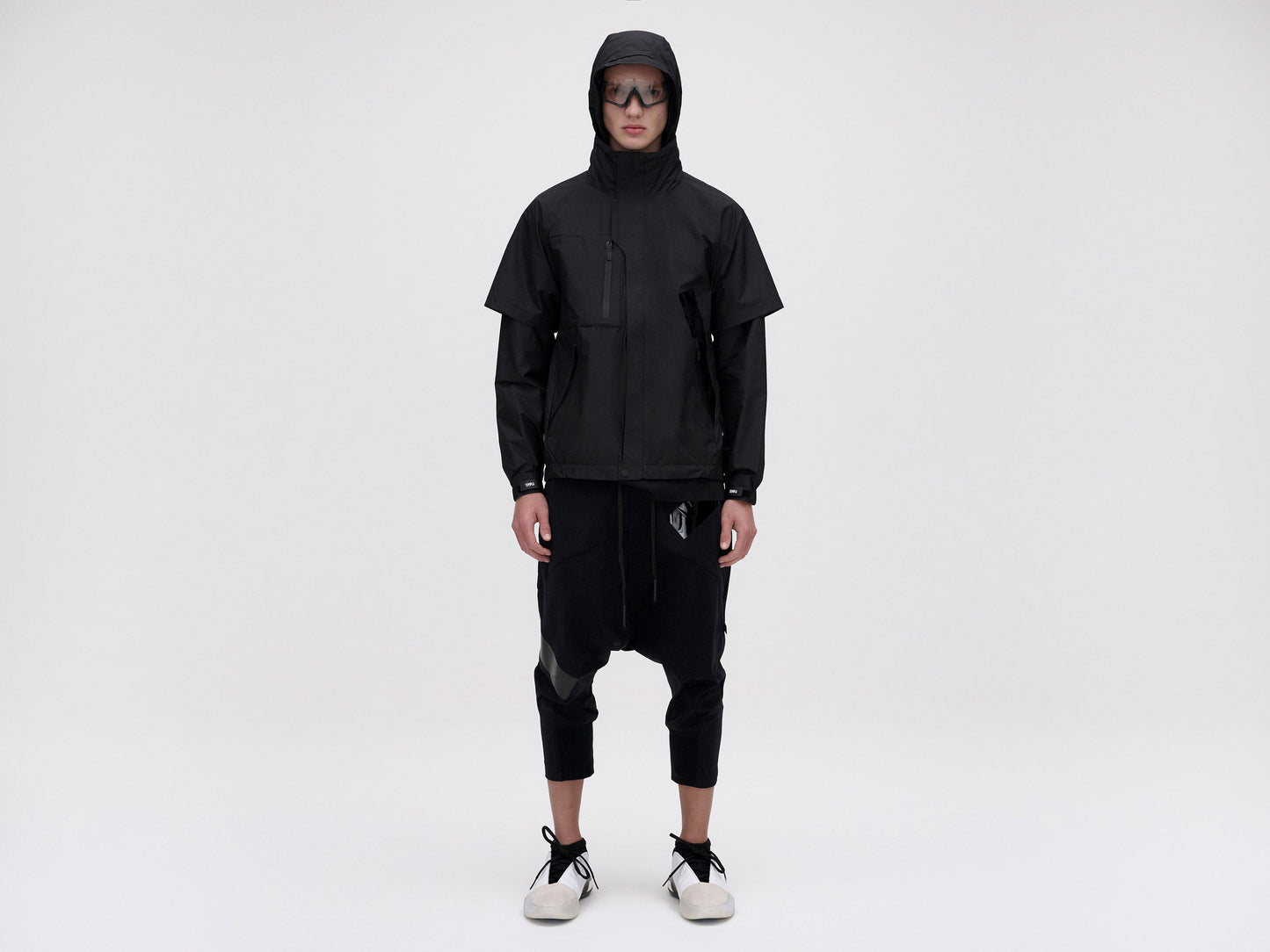 Spring Layered Jacket - Black